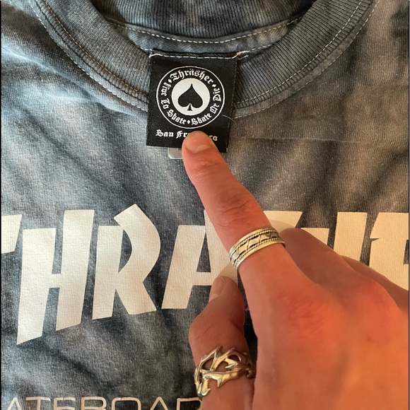 COPY - Blue Thrasher Tie Dye Tre Shirt - Picture 4 of 5